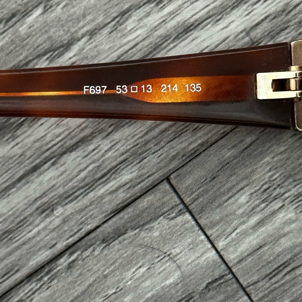 Fendi Sunglasses Brown Tortoise Side Logos Gem
